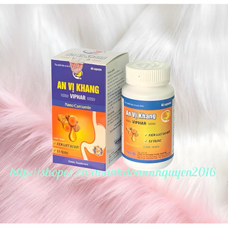 AN VỊ KHANG Vinaphar Hộp 60 Viên   - Giúp Kiện Tỳ Vị, giảm Acid Dịch Vị ,Hỗ Trợ  Viêm Loét Dạ Dày - Tá Tràng