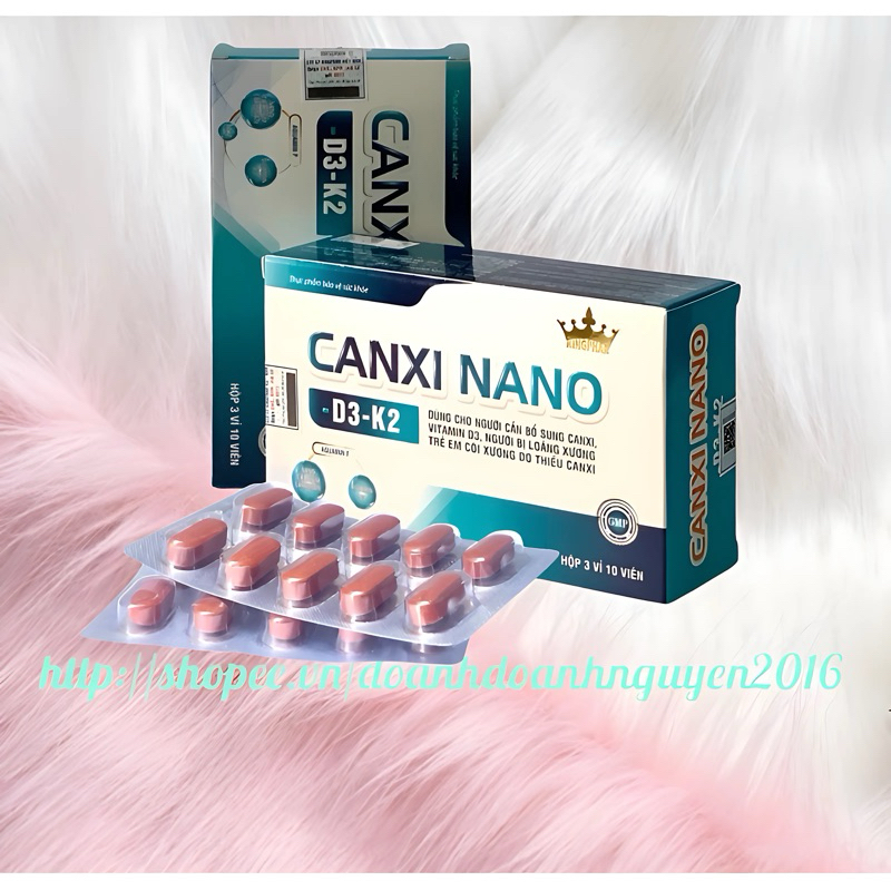 Viên uống CANXI NANO - D3- K2 ( hộp 30viên)