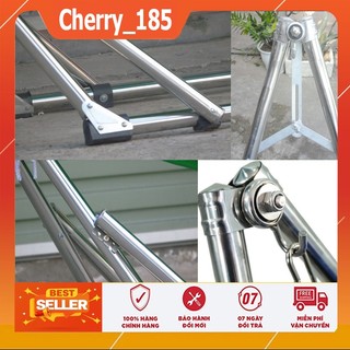 Võng xếp khung inox phi 32 size người lớn
