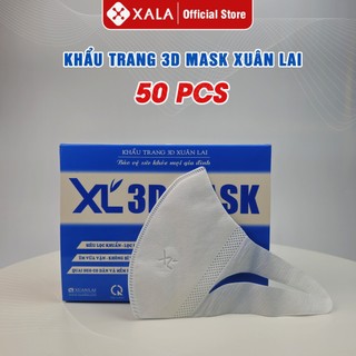 6 hộp khẩu trang 3D mask Xuân Lai 300 chiếc quai mềm không đau tai