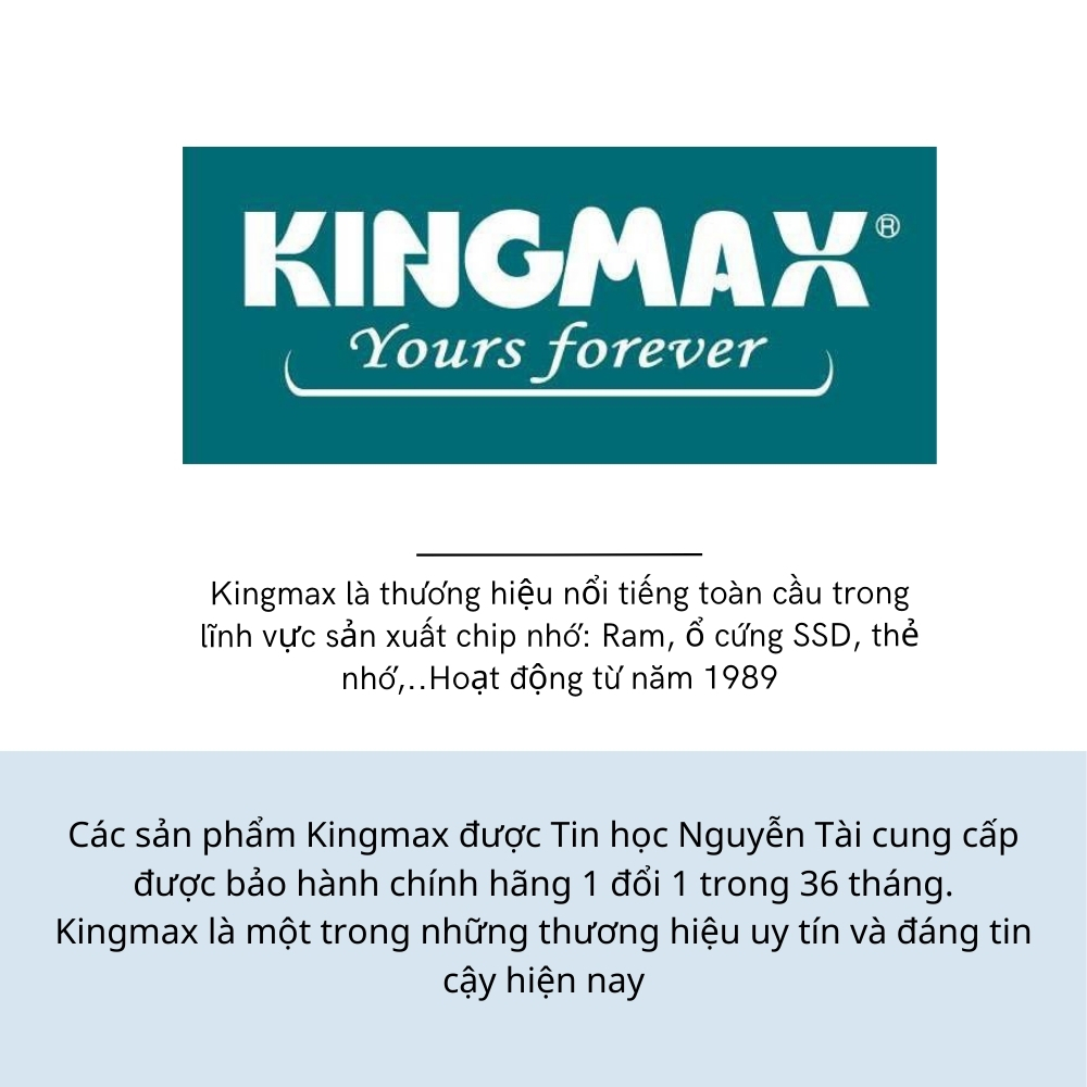 Ram Laptop Kingmax 8GB 3200 DDR4 mới chính hãng - Bảo hành 36 tháng