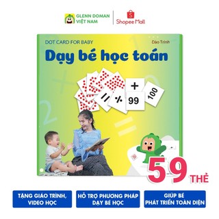 Flashcard Dạy Trẻ Học Toán Glenn Doman- Bộ 59 Thẻ Học Thông Minh Phát Triển Tư Duy Logic Cho Trẻ Từ 0-6 Tuổi