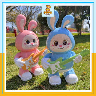 Đồ Chơi Thỏ Nhảy Múa Đánh Đàn Guitar Có Đèn Có Nhạc Di Chuyển Vui Nhộn Đồ Chơi Cho Bé Gái Bé Trai - PUPU HOUSE