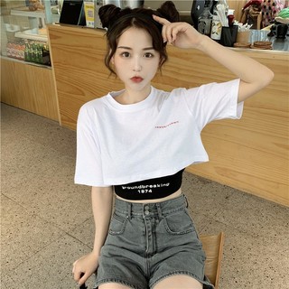 Bộ áo croptop nữ 1974, set croptop áo ngắn kèm bra 3 màu