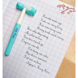 Bút Leta gấu 001 (bút ngòi kim tinh êm thanh đậm nhẹ) đặc biệt phù hợp cho HS lớp 1,2