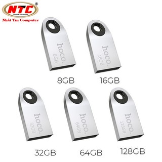 USB 2.0 Hoco UD9 Mini Car Music 128GB / 64GB / 32GB / 16GB / 8GB - Vỏ kim loại cực đẹp (Bạc) - Hãng phân phối