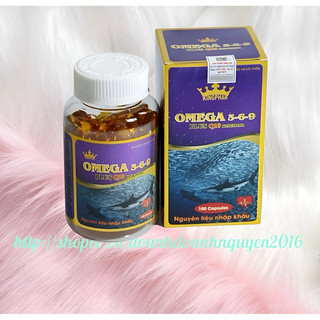 OMEGA 369  Q10  Kingphar -  Hộp 100 viên- hỗ trợ chống oxi hóa, hỗ trợ chức năng tim mạch, giảm nguy cơ xơ vữa động mạch