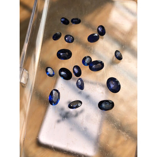 Blue saphia - làm nhẫn hoa tai , lắc tay