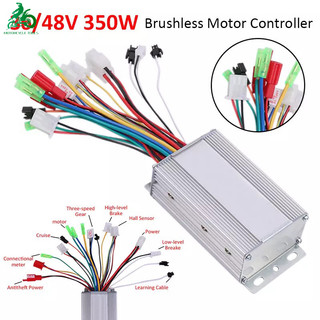 Bộ điều khiển động cơ không chổi than 36v / 48v / 64v 350w dc dành cho xe đạp điện / xe máy điện