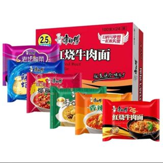 SỈ: 1 Thùng 24 Gói 111gr Mì Tôm Bò Dưa Chua Khang Sư Phụ