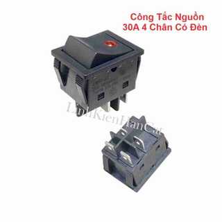 Công tắc nguồn 30a 4 chân có đèn