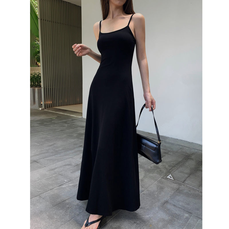 Váy 2 Dây Dáng Dài Ôm Body, Đầm Hai Dây Body Có Nút Điều Chỉnh Ngắn Dài Chất Tăm Lạnh Co Dãn | BigBuy360 - bigbuy360.vn