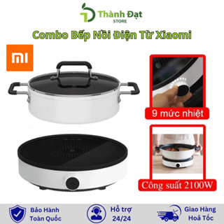 Nồi Lẩu Xiaomi Mijia Induction Cooker GJT02CM + Bếp từ Xiaomi Mijia Youth Đa Năng Chống Dính Cao Cấp Sôi Nhanh ,BH 2 năm