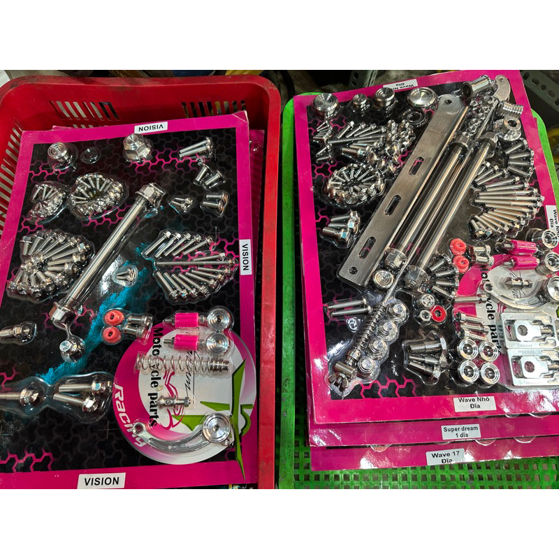 Combo Full ốc Salaya các dòng xe Winner - Exciter - Vario - Ablade - Vision - Sh - Wave Dream Sirius