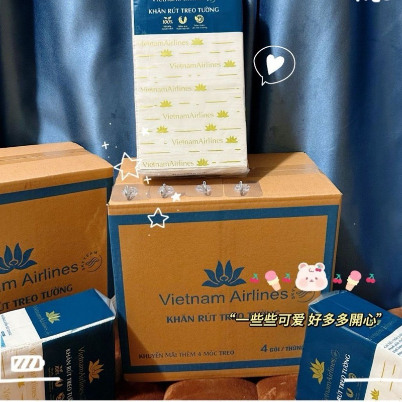 THÙNG 4 GÓI GIẤY RÚT HÀNG KHÔNG CAO CẤP AN TOÀN CHO NGƯỜI DÙNG