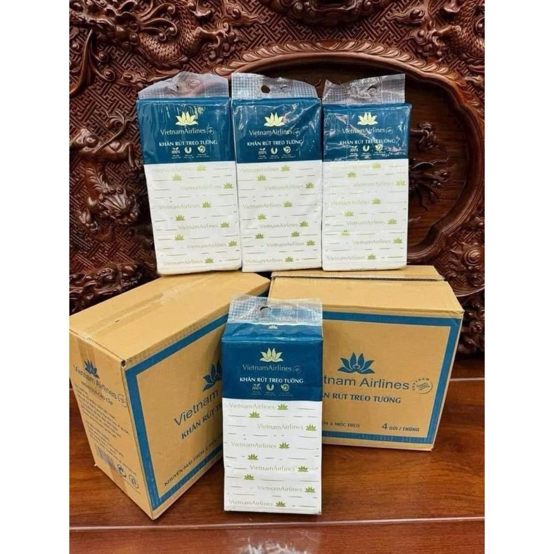 THÙNG 4 GÓI GIẤY RÚT HÀNG KHÔNG CAO CẤP AN TOÀN CHO NGƯỜI DÙNG