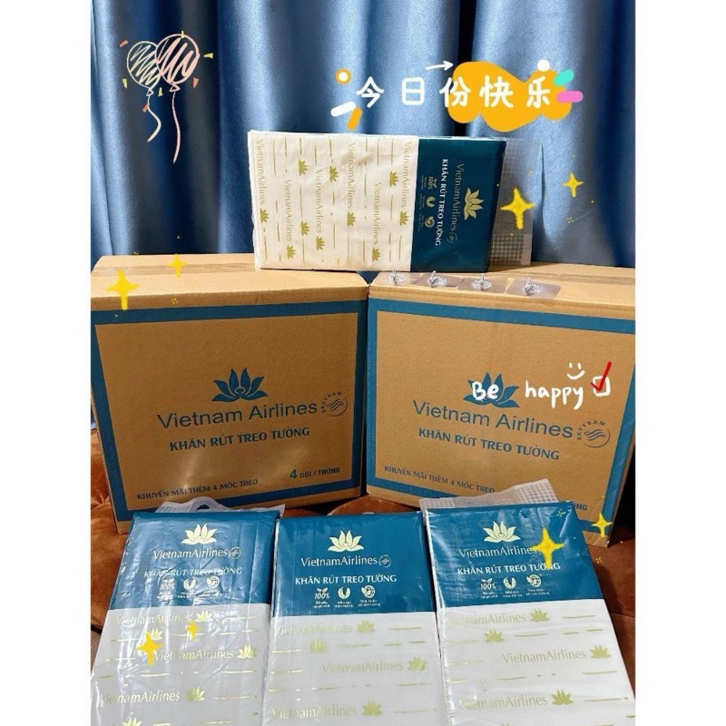 THÙNG 4 GÓI GIẤY RÚT HÀNG KHÔNG CAO CẤP AN TOÀN CHO NGƯỜI DÙNG