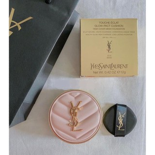 Phấn nước ysl cushion ysl touche éclat glow pact - bản hồng mới