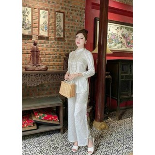 Set bộ áo bà ba gấm đính cườm siêu xinh,sang trọng