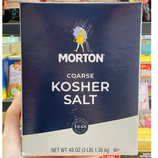 Muối không chứa i-ốt morton kosher salt dành cho người kiêng iốt 1.36kg