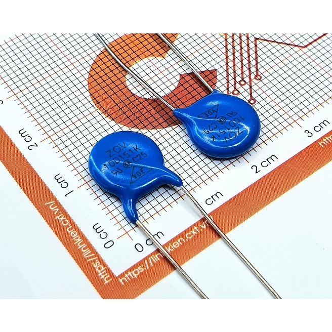 10D151K  Tụ chống sét Varistors 150V 10mm