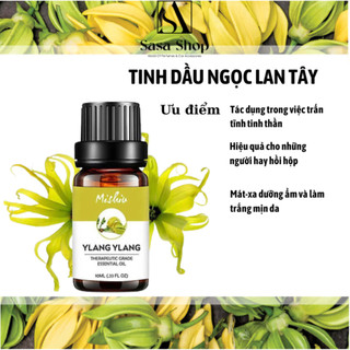 Tinh Dầu Ngọc Lan Tây (Ylang-ylang)10ml tinh dầu thiên nhiên nguyên chất có kiểm định treo xe để phòng đuổi muỗi khử mùi