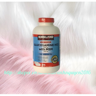 <Date 2027>, Bổ xương Glucosamine 1500mg & MSM 1500mg Kirkland , 375 viên .