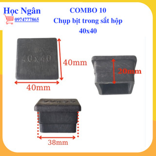 Combo 10 Bịt cao su trong sắt hộp 40x40