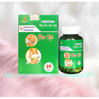 giảm cân HỒNG HẠC PHỤC LINH - hộp 40 viên - thành phần thảo dược , hiệu quả , an toàn