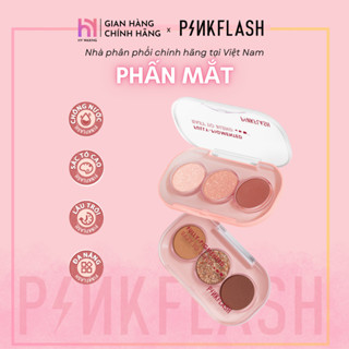 Bảng Phấn Mắt 3 Ô PINKFLASH Trang Điểm Đơn Giản Dành Cho Người Bắt Đầu Ánh Nhũ Lấp Lánh Lâu Trôi
