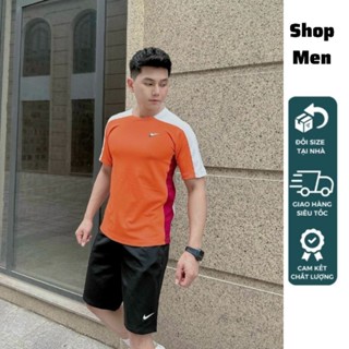 [Hàng cao cấp] Bộ thể thao hè Nike Drifit phối 3 màu cực đỉnh chất gai lạnh cao cấp mẫu 2023.HDM-83862