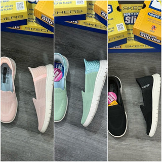 Giày lười vải slip on skecher xuất dư