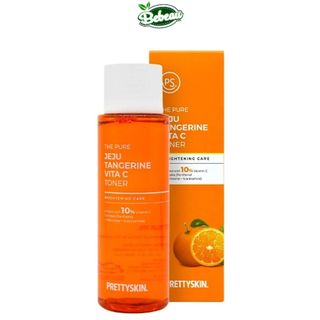Nước Hoa Hồng Pretty Skin The Pure Jeju Tangerine Vita C Toner lành tính làm trắng da 250ml - Bebeaumall