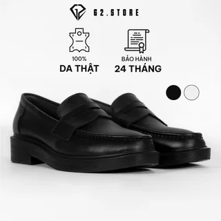 Giày lười nam G2 Loafer giày tây công sở trẻ trung bằng da cao cấp chính hãng có độn đế 4cm thích hợp quần âu đi làm