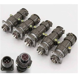 Jack cắm nối điện đực cái P20-2, P20-4 đường kính 20mm