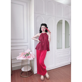 Bộ yếm gấm quần dài