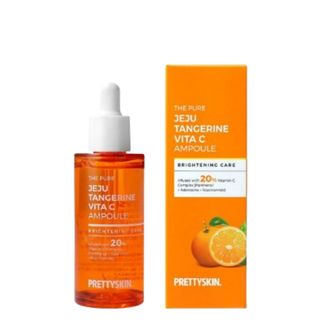 Tinh chất dưỡng trắng da Pretty Skin The Pure Jeju Tangerine Vita C Ampoule 52ml - Lydiabeauty