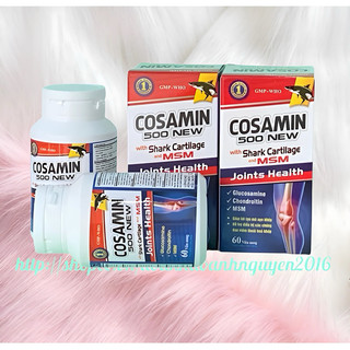 (Combo 2 hộp ) Viên Bổ Khớp Glucosamin COSAMIN 500 With Shark Cartilage And MSM Vinaphar  -Hộp 60 viên-tăng tiết dịch