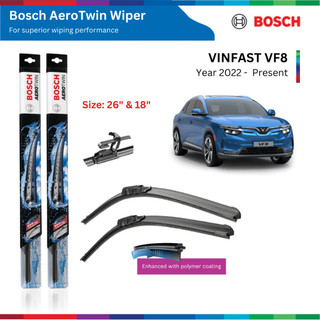 Bộ gạt mưa bosch aerotwin 26" & 18", vinfast vf8 đời xe 2022 đến nay, gạt nước vf8