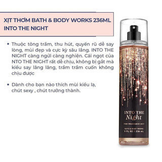 Xịt thơm body bbw into the night 236ml