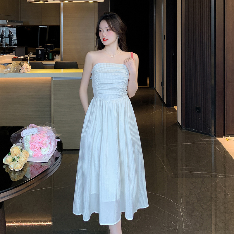 Đầm 2 Dây Cúp Ngực Chất Đũi Gân Bèo Lou Dress, Váy Cúp Ngực 2 Dây Bánh Bèo Cực Xinh | BigBuy360 - bigbuy360.vn