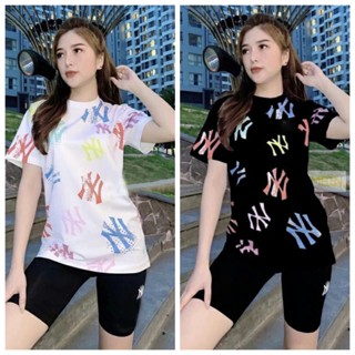 Áo thun MLB NY nam nữ xuất phông cotton sang xịn mịn cao cấp