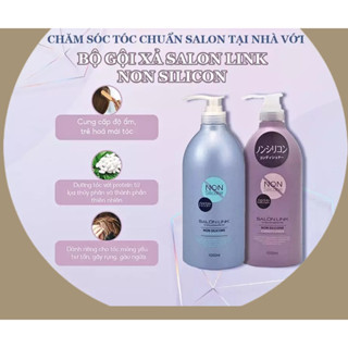  Dầu Gội Kumano Salon Link Phục Hồi Không Chứa Silicone 1000ml 