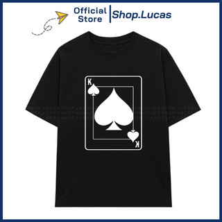 Áo Thun LÁ BÀI GIÀ BÍCH Unisex Nam Nữ Áo In Chữ Hài Hước Áo Phông Cotton Shop.Lucas