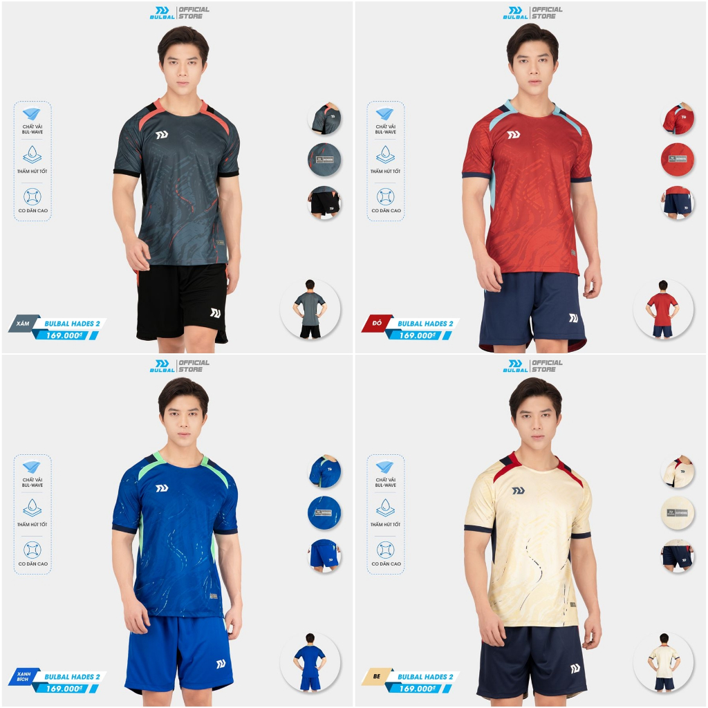 Bộ Quần Áo Bóng Đá Không LoGo Bulbal Hades