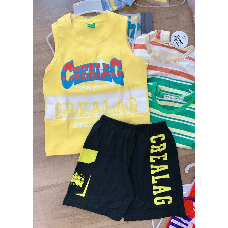 3 bộ thun lạnh và tăm tăm cho bé 6-30ki