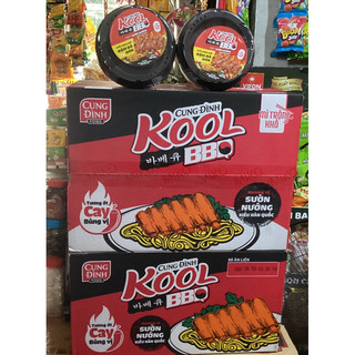 ( HOT ITEM) Mì trộn Cung Đình Kool BBQ Sườn nướng Hàn Quốc thùng 12 tô