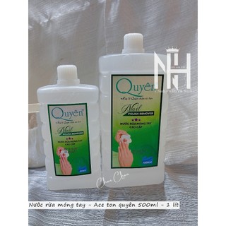 Nước rửa móng tay 1lít Chính hãng Quyên ,Axiton, nước ủ tháo móng