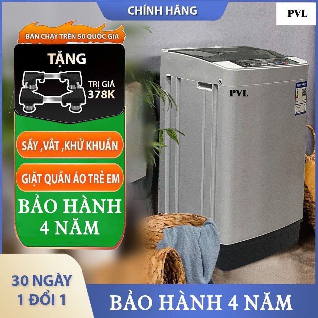 [BẢN CAO CẤP] Máy giặt mini CAIYA TIẾNG VIỆT Tự động 100%, giặt, vắt, sấy, giặt được 4-5kg - Bảo Hành 12 Tháng