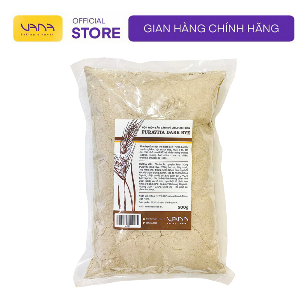 BỘT MÌ ĐEN PURAVITA PLUS 500G